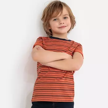 2 футболки (1 футболка в полоску + 1 футболка с рисунком), 3-12 лет