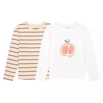 2 футболки с длинными рукавами, 3-12 лет