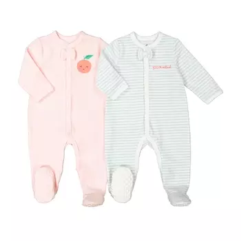 2 пижамы для новорожденных из велюра, 0 мес. - 2 года