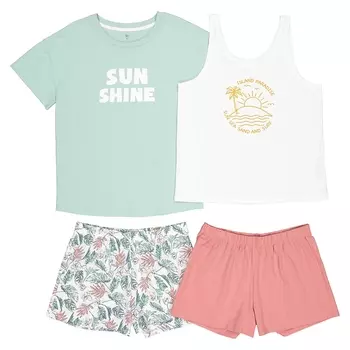 Комплект из футболок с шортами LaRedoute