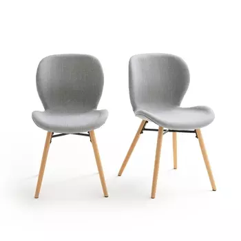 2 стула дизайнерских с обивкой из ткани, CRUESO