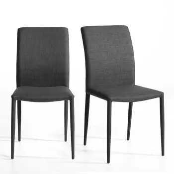 2 стула из ткани, Bitume