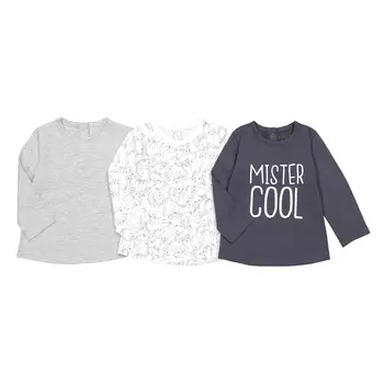 3 футболки с длинными рукавами, 1 мес. - 4 года