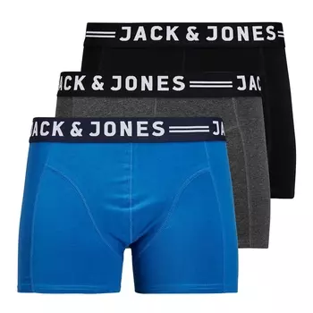 3 трусов-боксеров на контрастном поясе