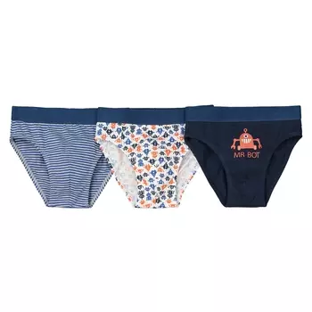 3 трусов-слипов с рисунком из хлопка, 2/3-10/12 лет