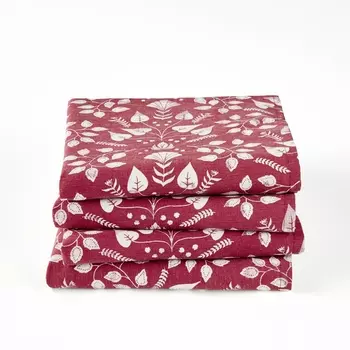 4 салфетки столовые из хлопка и льна ROMANE