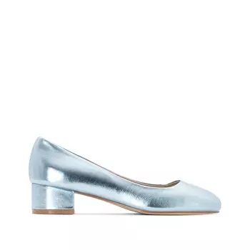 Балетки с металлизированной отделкой, на широкую ногу, размеры 38-45