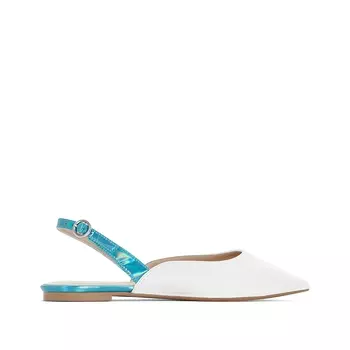 Балетки с ремешком с голограммой