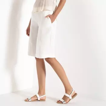 Бермуды из льна и вискозы