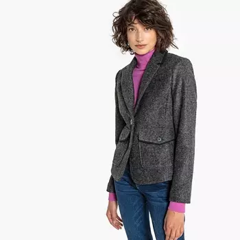 Блейзер из шерстяного драпа