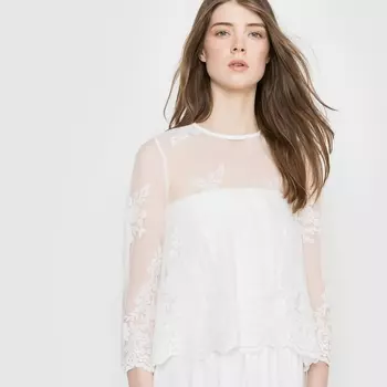 Блузка невесты из кружева