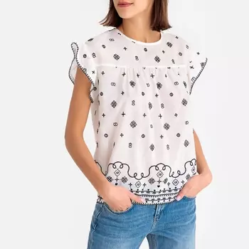 Блузка с короткими рукавами