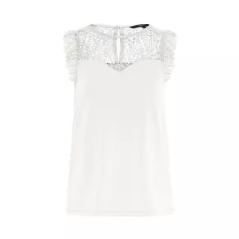 Блузка с кружевом и рукавами с воланами