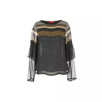 Блузка с рисунком и длинными рукавами