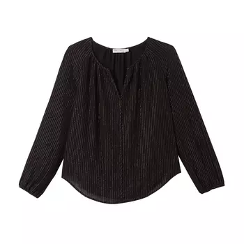 Блузка с широким декольте и длинными рукавами