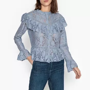 Блузка с воланами и кружевом CLOVIS LACE