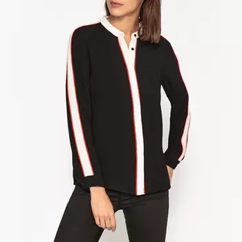 Блузка струящаяся с длинными рукавами ROANNE