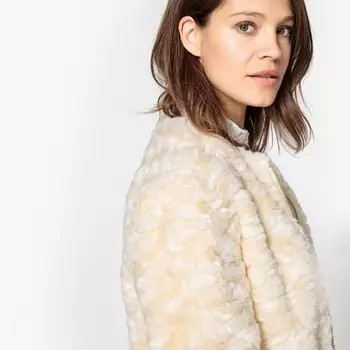 Блузон-бомбер из синтетического меха