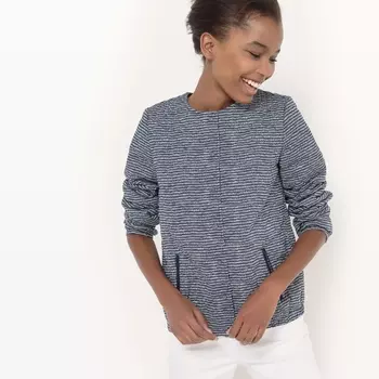 Блузон-бомбер с оригинальным рисунком