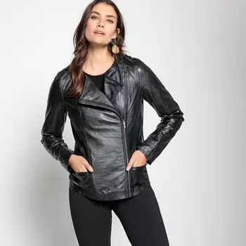 Блузон из мягкой кожи