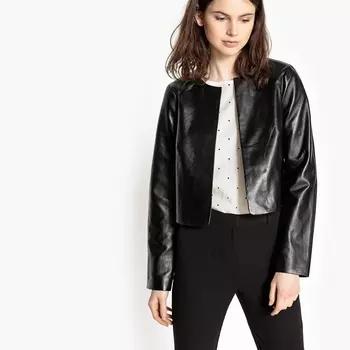 Блузон короткий из овечьей кожи