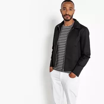 Блузон короткий с рубашечным воротником