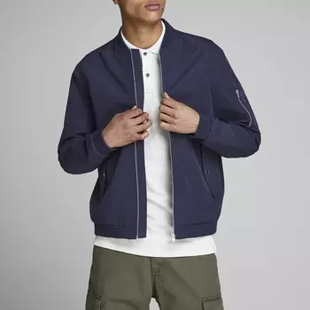 Блузон короткий с воротником-стойкой JJedesert, демисезонная модель