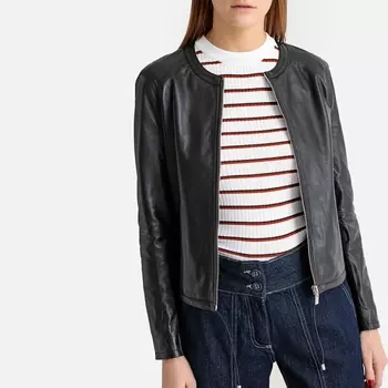 Блузон короткий с застежкой на молнию