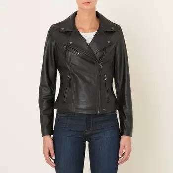 Блузон кожаный на молнии CLIP