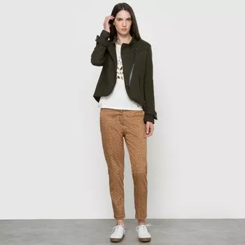 Блузон с асимметричной застежкой на молнию