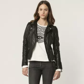 Блузон в байкерском стиле из овечьей кожи CAMERA