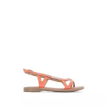 Босоножки на плоской подошве из кожи