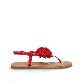 Босоножки на плоском каблуке Pompa