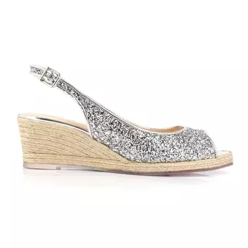 Босоножки на танкетке с отделкой подошвы веревкой Depepsy