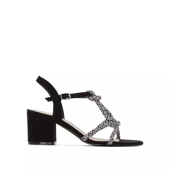 Босоножки с ремешками из веревки