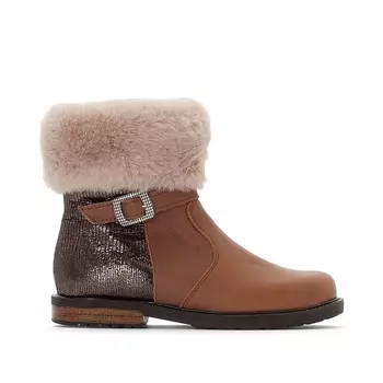 Ботильоны из кожи на меху Soumia