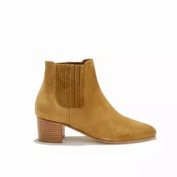 Ботильоны кожаные на каблуке CAYLAR