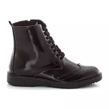 Ботильоны лакированные на шнуровке