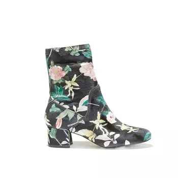 Ботильоны на каблуке с цветочным рисунком ROTHER
