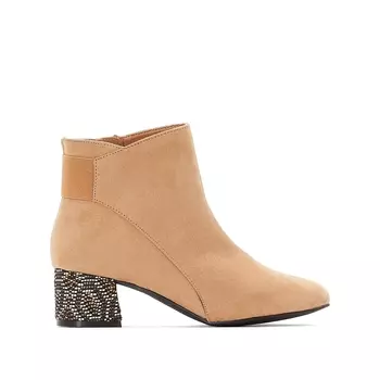 Ботильоны на оригинальном каблуке