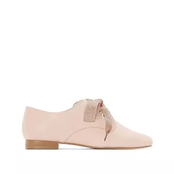 Ботинки-дерби мягкие на шнуровке в виде ленты