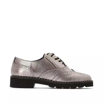 Ботинки-дерби на танкетке для узкой стопы, размеры 38-45