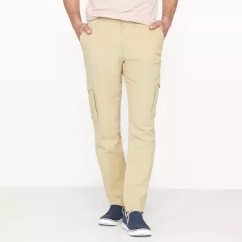 Брюки батл стандартного покроя из льна меланж