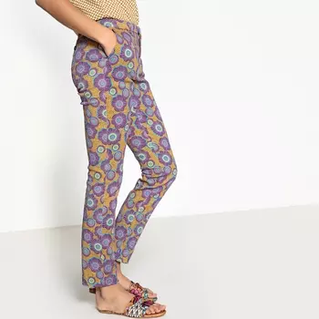 Брюки дудочки с рисунком