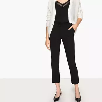 Брюки-дудочки струящиеся со стандартной талией