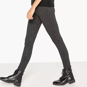 Брюки-дудочки в клетку