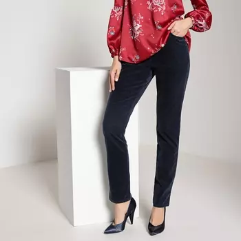 Брюки из велюра стретч