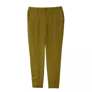 Брюки каррот из льна и вискозы