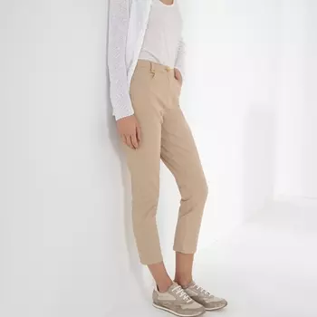 Брюки прямые 7/8 из хлопка стретч