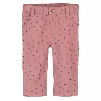 Брюки прямые с рисунком из велюра, 1 мес. - 3 года